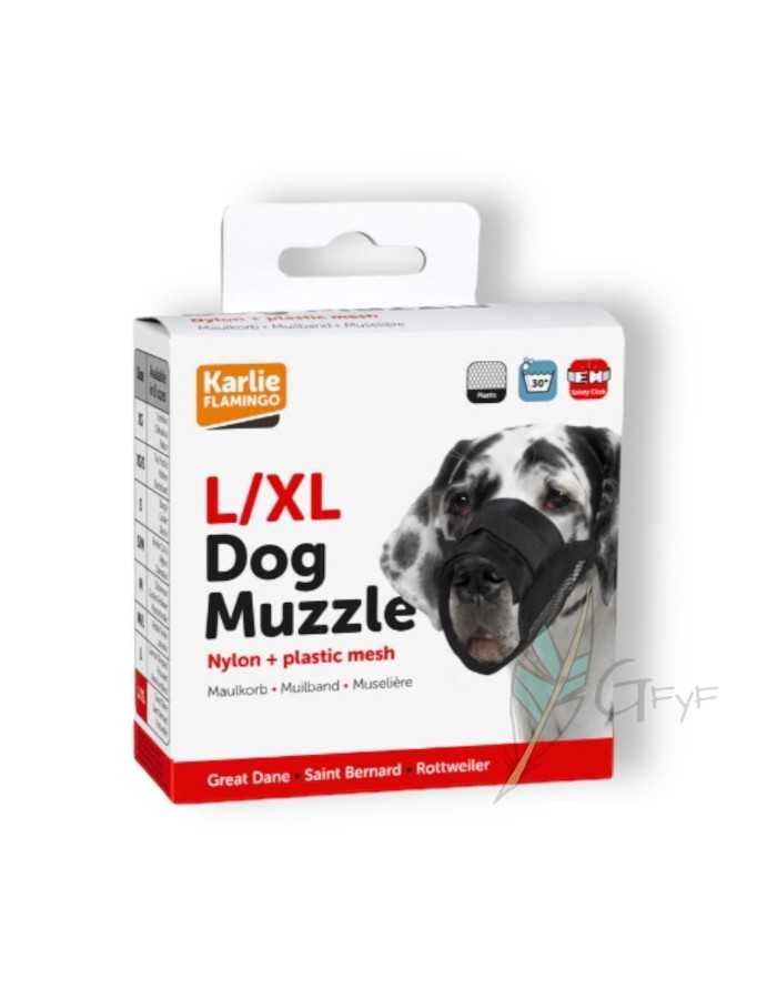 Muzzle Nylon Comfort Black L/XL Karlie