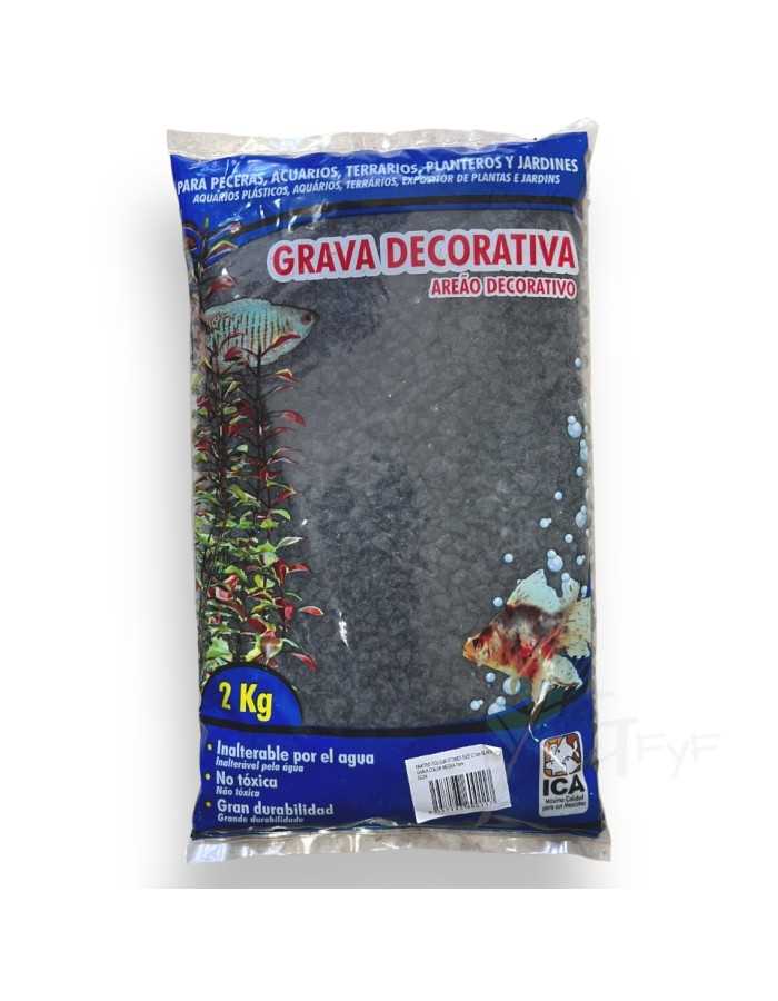 Decorative gravel black color 7mm ICA