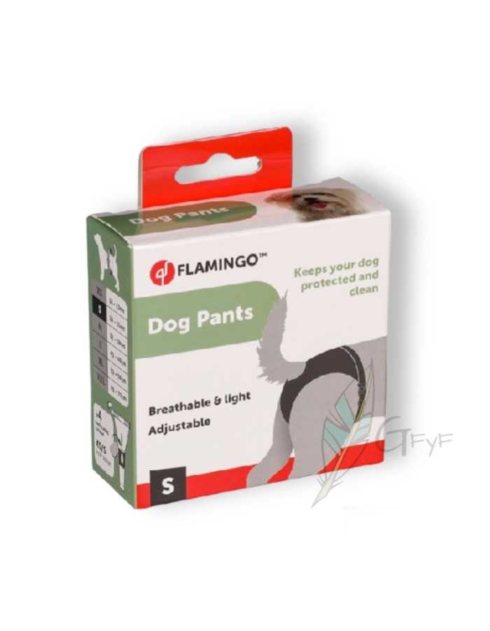 Pantaloni per cani Flamingo M